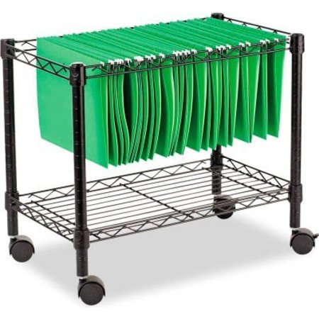 ALERA Alera® Single-Tier Rolling File Cart, 24w x 14d x 21h, Black ALEFW601424BL